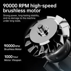Souffleur d'<span class=keywords><strong>air</strong></span> à main turbo 90000 tr/min, dépoussiérage, sans balais, jet d'<span class=keywords><strong>air</strong></span> <span class=keywords><strong>comprimé</strong></span>, nettoyeur d'écran, ordinateur de bureau - Product Image 3
