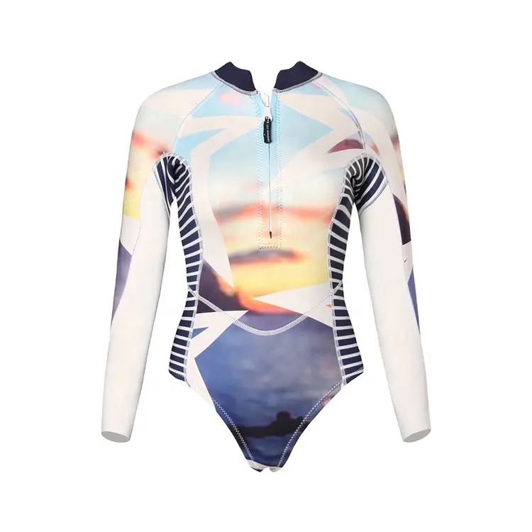 Женские Короткие гидрокостюмы UOO на заказ с молнией на груди, неопреновый сексуальный гидрокостюм для серфинга, купальник на молнии для дайвинга