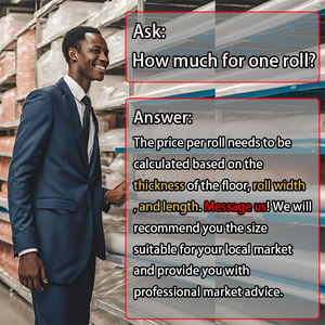 Bon marché <span class=keywords><strong>Prix</strong></span> <span class=keywords><strong>noir</strong></span> maille support vinyle PET PVC revêtement de sol rouleau tapis en plastique tapis couvrant linoléum - Product Image 2