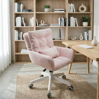 Chaise de bureau ergonomique moderne en cuir, confortable pour les longues sessions d'assise, idéale pour l'école et la maison, chaise pivotante