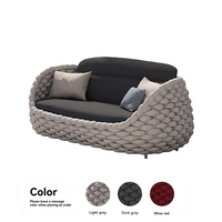 Sofa ng Hardin Tuinbank Modernes Seil Gewebtes Outdoor-Sofa garnitur Garten Lounge Möbel Patio Balkon Entspannen Sie Sitz gelegenheiten Gartens ofa