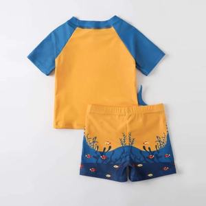 Conjunto de Camiseta de Manga Corta y Pantalones Cortos para Niño, Trajes de Baño de Diseñador, Marcas Famosas, Ropa de Playa 2022 - Product Image 2
