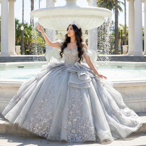 Wholesale Silver Grey Dresses Luxury O-Neck Mermaid Design | Alibaba.com