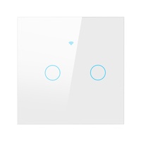 Pour Tuya Wifi Smart Home App Contrôlé Prise Murale Unique Zéro Feu Chronométré Tactile Commande Vocale ABS Matériel 10A pour US Européen