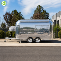 Remorque alimentaire longue en acier inoxydable certifiée CE Goeasy avec camion de restauration OEM