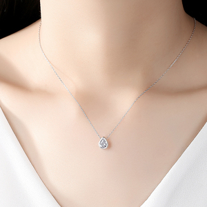 CZCITY Collana in <span class=keywords><strong>Argento</strong></span> <span class=keywords><strong>925</strong></span> con Pendente a Goccia in Zirconia Cubica per Donna, Gioielli in <span class=keywords><strong>Argento</strong></span> per Uso Quotidiano 2026 - Product Image 3
