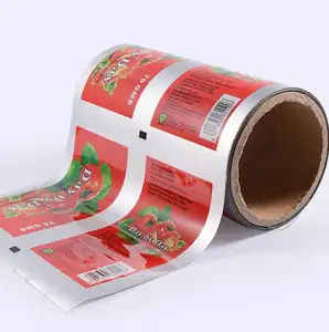 Aluminium Foiled Custom design transparent BOPP PET LDPE film roll for food packaging