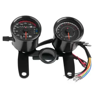 GN125 Motorcycle Digital Speedometer ABS Electric Tachometer Speed Meter