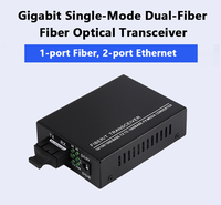 Convertisseur de média fibre optique monomode Gigabit 1000 Mbps NETLINK HTB-GS-03A 3KM avec port SC UPC et Ethernet RJ45 FTTH