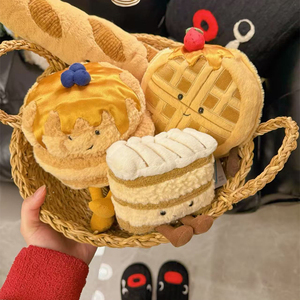 Collection de best-sellers Jelly Catt : Gâteaux, pains à hamburger, macarons, burgers, frites, délicieuses pâtisseries pour le thé de l'après-midi, jouets en peluche - Product Image 3