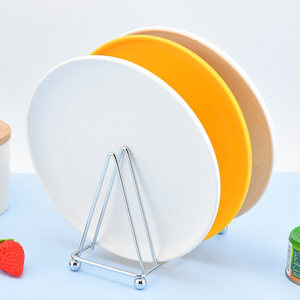 Sujetalibros de alambre de hierro con forma de triángulo, organizador de revistas y librería de <span class=keywords><strong>escritorio</strong></span> de oficina organizado en oro rosa - Product Image 2