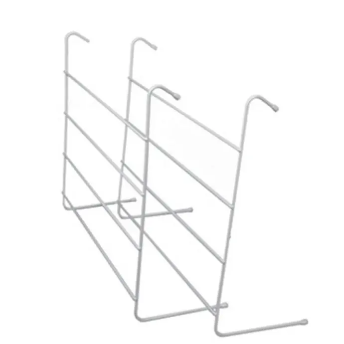 Wholesale Window Sill Free Standing Double Towel Hanger Rack With Hook Iron Wire Drying Rack 2PK Metal Dryer Airer