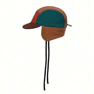 Gorra de Béisbol de Forro Polar para Otoño e Invierno, Combinación de Colores a la Moda, Protección Cálida para los Oídos, para Hombres y Mujeres - Product Image 5