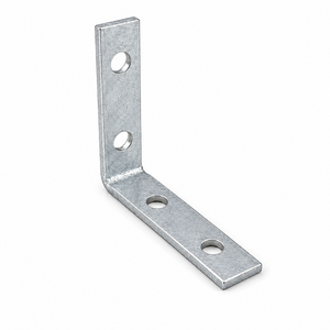 Industrial Iron Furniture Corner Bracket 50X50X10 Zinc Coated Powder Coated Metal Support Connector for <b>Cabinet</b> Wardrobe <b>Bed</b> - Product Image 1