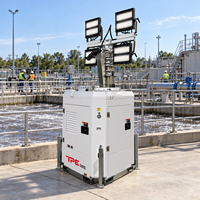 Tour d'éclairage à générateur diesel 224000lm, haute efficacité, moteur diesel Perkins 403D-11G, pour projets d'infrastructure