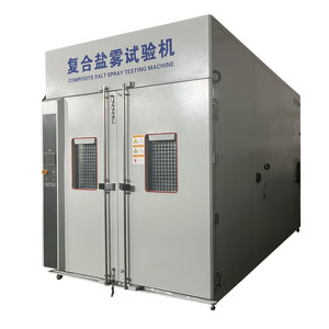 เครื่องทดสอบการกัดกร่อนด้วยละอองเกลือแบบเดินเข้าได้  โหมดการพ่นแบบตั้งโปรแกรมได้ ควบคุมอุณหภูมิ 20-70 องศาเซลเซียส สำหรับขนาดใหญ่ - Product Image 1