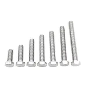 Pernos hexagonales DIN933 <span class=keywords><strong>Perno</strong></span> de acero al carbono, cabeza hexagonal de 2/2 ", Pernos Coche y Tuerca - Product Image 2