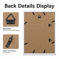 Cadre photo mural en bois blanc multi-ouvertures pour photos de bébé et de famille, décoration murale personnalisée pour la maison