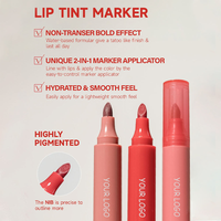 Crayon à lèvres personnalisé, formule à base d'eau, imperméable, marqueur pour lèvres, teinte mate longue durée, lisse, label privé