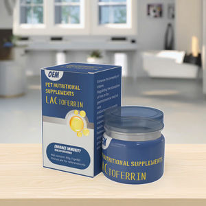 Capsules de comprimés de lactoferrine aromatisés personnalisés pour chiens chats suppléments pour le système immunitaire sain avec utilisation efficace du fer - Product Image 4