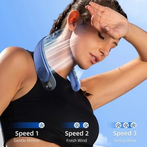 Nuevo Ventilador de Cuello USB de Cuatro Núcleos con Diseño sin Aspas, Fácil Control, Portátil para Exteriores, Regalo de Verano, Portátil y Usable - Product Image 6