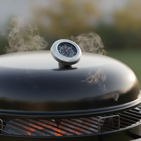 Termometer Oven Dial Stainless Steel Tahan Air 0-600 untuk Peralatan Dapur BBQ Memanggang Penggunaan Rumah Tangga Bebas Listrik