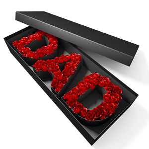 Luxury Custom Letter Flower Box MOM <strong>DAD</strong> Rose Box Premium Floral <strong>Gift</strong> Packaging for Mother's Day Father's Day Special <strong>Gift</strong> - Product Image 2