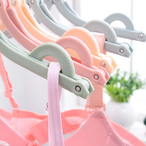 Cintre multifonctionnel pour vêtements pour enfants et adultes, antidérapant, séchage, soutien-gorge en plastique, pliable, pour voyage, - Product Image 4