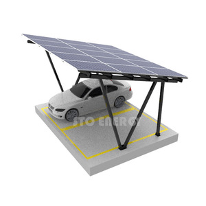 Structure de carport solaire en aluminium 10KW 50KW pour panneaux photovoltaïques, kit de montage de carport solaire, offre spéciale Mexique - Product Image 2