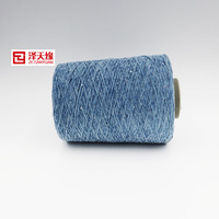 Fil à tricoter fantaisie le plus récent 100% fil de chenille en polyester avec fil à paillettes métallique et argent 1.4MM