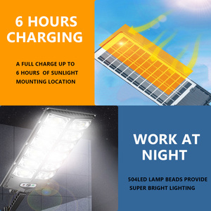 20000 vatios de luz de calle Solar 504 LED Solar al aire libre Lamp1000000Lumen pared brillante luz Solar Sensor de movimiento PIR jardín iluminación antorcha - Product Image 5