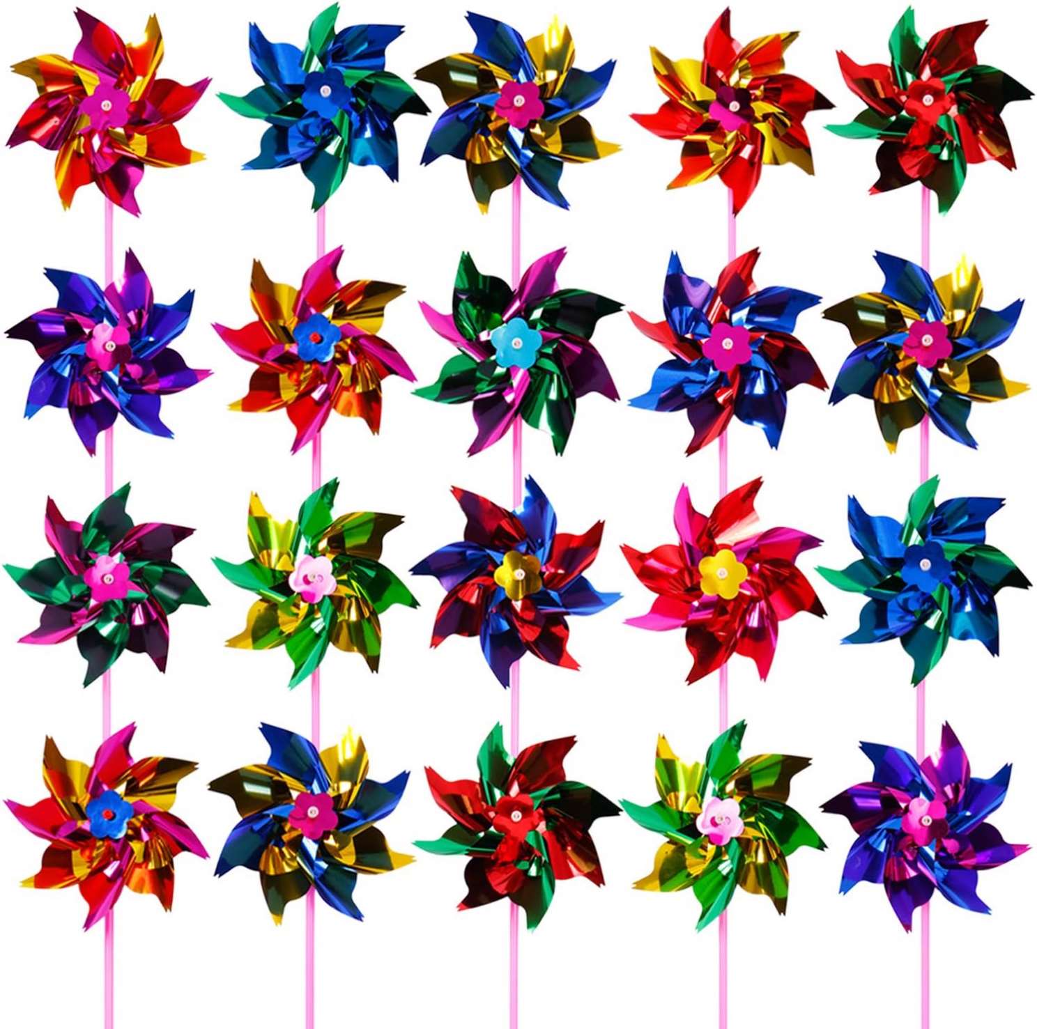 Modern Novel Design Factory Price Rainbow Plastic Windmill