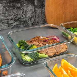 18 Piece <b>Microwavable</b> Leakproof Heat Resistant High Borosilicate Glass Eco-Friendly Food Storage Container <b>Set</b> BPA Free - Product Image 5