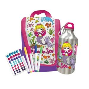 2 dalam 1 Baru 500ML menghias botol air Anda & tas tangan dengan pena dan stiker untuk anak-anak Seni & Kerajinan DIY gambar mainan - Product Image 1