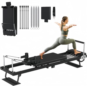 CZFITT - Equipo de Pilates Plegable Grande, Cama de Yoga para Ejercicios de Core, Fitness en Casa, Pérdida de Peso, Máquina de Pilates Reformer de 197 cm - Product Image 1