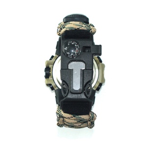 Multi Functional 5 in 1 Emergency <b>Watch</b> Outdoor Camping Climbing Wrist <b>Watch</b> <b>Compass</b> Thermometer <b>Watches</b> for Men - Product Image 5