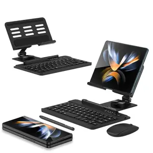 For Samsung Galaxy Z Fold5 5G Z Fold4 5G Fold3 5G Fold2 5G Fold 5G Keyboard Magnetic Folding Stand with Mouse Stylus Pen