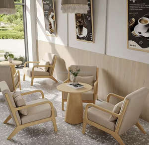 Silla de Madera Sólida de Alta Calidad y Bajo Costo para Comercios, Silla Individual para Restaurante de Comida Rápida - Product Image 5