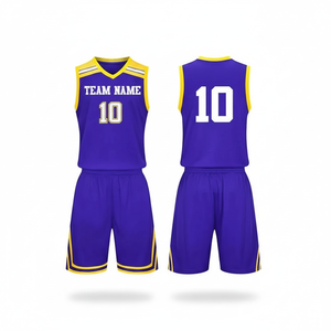 Ensembles d'uniformes de basket-ball de sublimation pour hommes et femmes maillots de basket-ball personnalisés, vente en gros, vêtements de sport avec logo OEM - Product Image 1