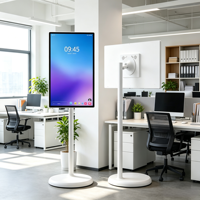 TV Sentuh Beroda 23,8 Inci Android 13 Dengan Kamera 5MP Speaker HiFi Kios Interaktif untuk Pemasaran Toko Ritel