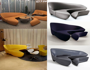 Sofá moderno en forma de luna Y163, conjunto de muebles para el hogar, sala de estar u oficina, escritorio, silla - Product Image 3