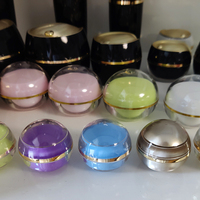 Pot de crème cosmétique acrylique 10g vide rond en opale personnalisé pot en plastique en forme de boule
