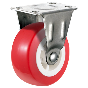 1.5 ''2'' 2.5 ''3'' Light Duty Placa Superior Giratória PVC Roda Vermelha Rodízio <span class=keywords><strong>Industrial</strong></span> Pequeno - Product Image 3