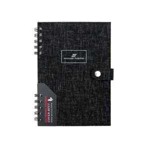 Verkooppromotie A5 Notebooks Aangepaste Rpet Cover 145X210 Mm Twee Stappen Draad-O-Binding Gerecycled Journal Notebook