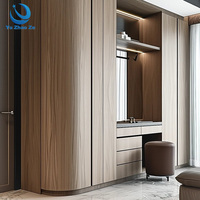 Armoires de dressing sur mesure de luxe modernes pour le sourcing des développeurs, avec organisation flexible pour les projets d'aménagement intérieur d'appartements