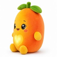 Peluche AI Mango Bubble Tea en polyester et coton PP, poupée fruit rembourrée 11-30cm, conception personnalisée ODM, cadeau mignon pour enfants et adultes