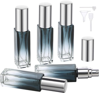 Flacon pulvérisateur en verre portable, type poussoir, atomiseur nano, conteneur d'échantillons cosmétiques, voyage