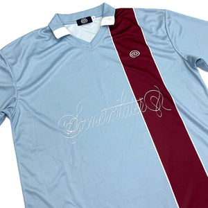 Camiseta de Fútbol Personalizada con Bordado y Patchwork, Sublimada, Transpirable, de Poliéster Tejido - Product Image 2
