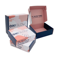 Boîtes d'expédition en carton ondulé pour e-commerce, écologiques, recyclables, avec impression de logo personnalisé