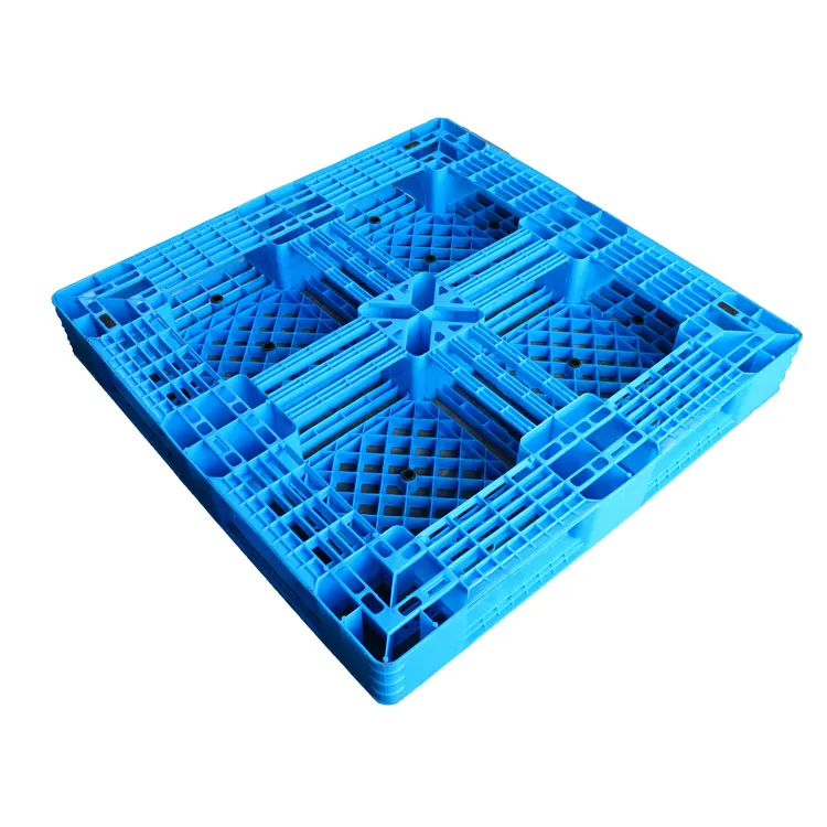 Zhihao 1100x1100x150mm Nặng 4 tấn Bền Một mặt Pallet Nhựa HDPE